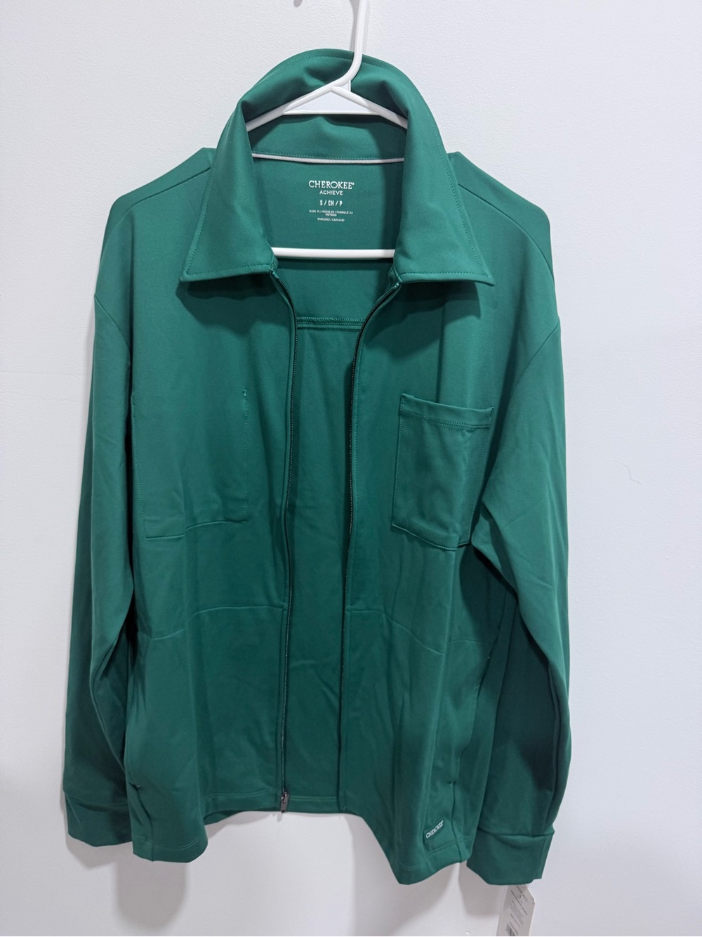 Cherokee Women’s Teal Green Zip Utility Jacket